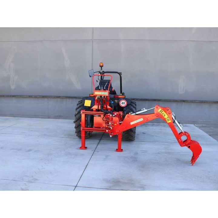 RES20-traktorikaivuri sivuttaissiirrolla, 15–70 HP, 30 cm kauha