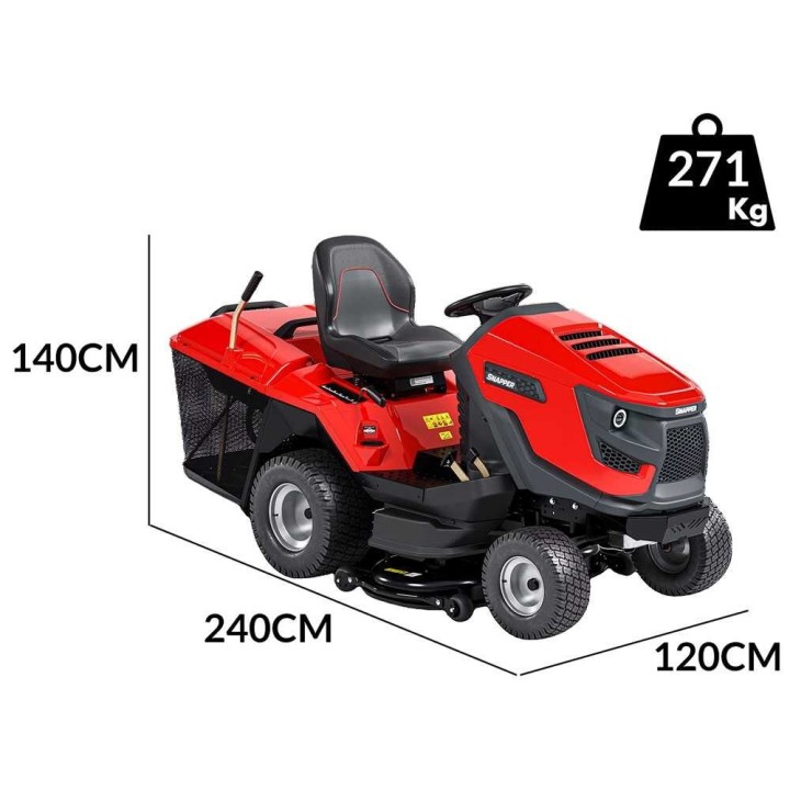 Snapper RTX102 ajoleikkuri, Briggs & Stratton 724 cm³, 102 cm, keruusäiliö