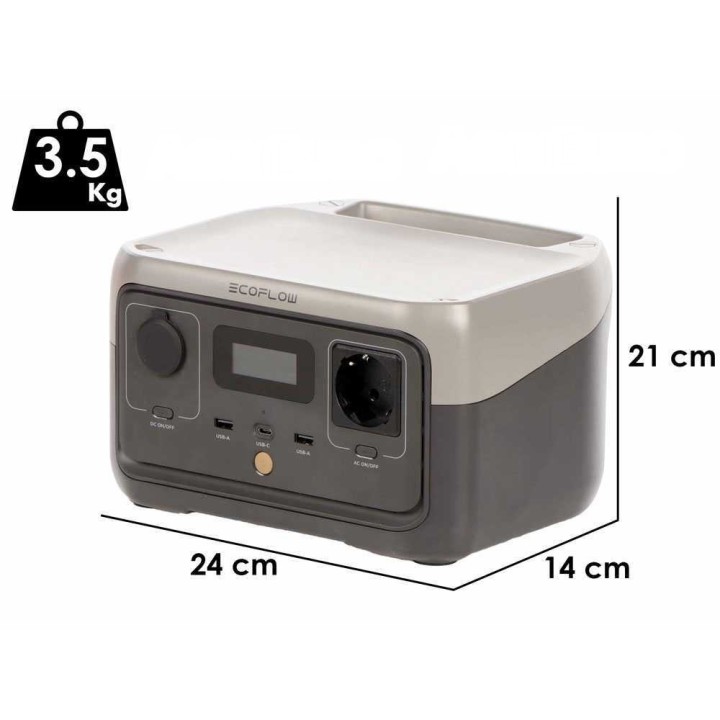 EcoFlow River 2 kannettava virtalähde, 300 W, 256 Wh