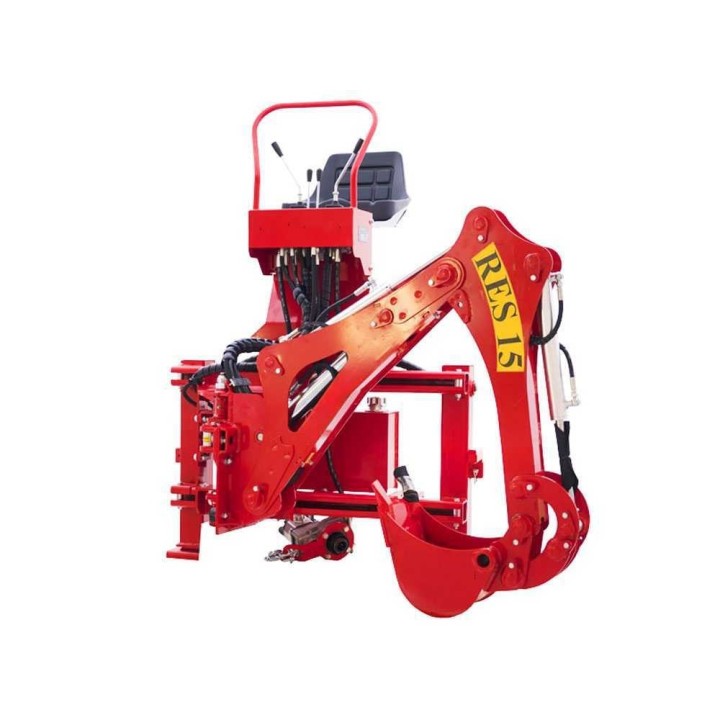 RES15 traktorikäyttöinen takakaivuri, 15–70 HP, 60 cm sivuttaissiirto