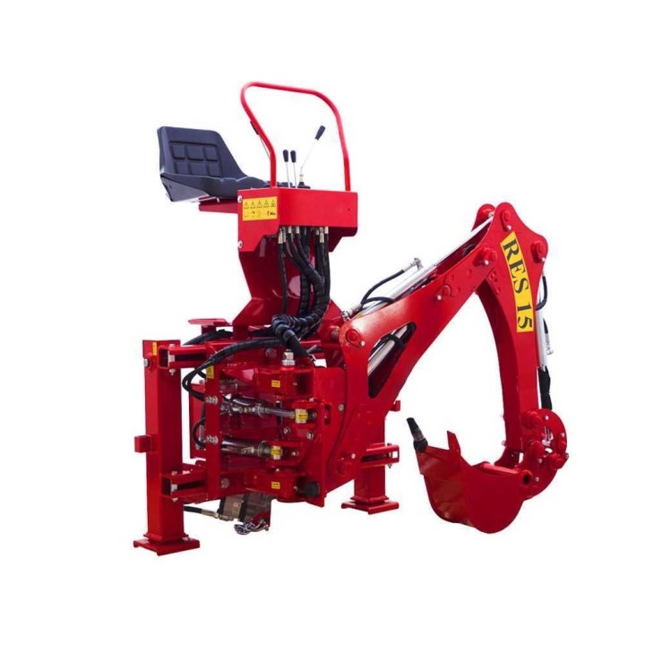 RES15 traktorikäyttöinen takakaivuri, 15–70 HP, 60 cm sivuttaissiirto