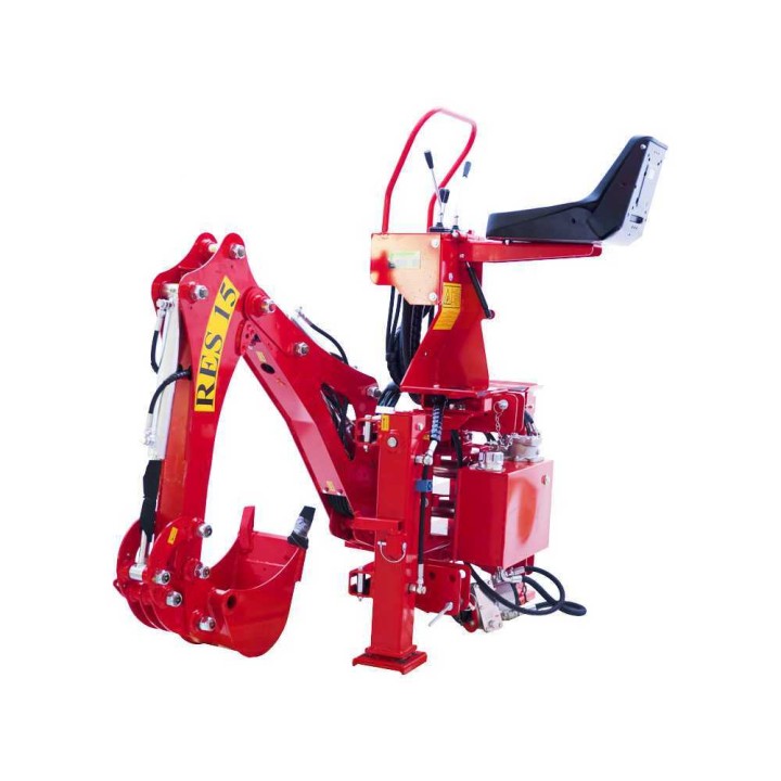 RES15 traktorikäyttöinen takakaivuri, 15–70 HP, 60 cm sivuttaissiirto