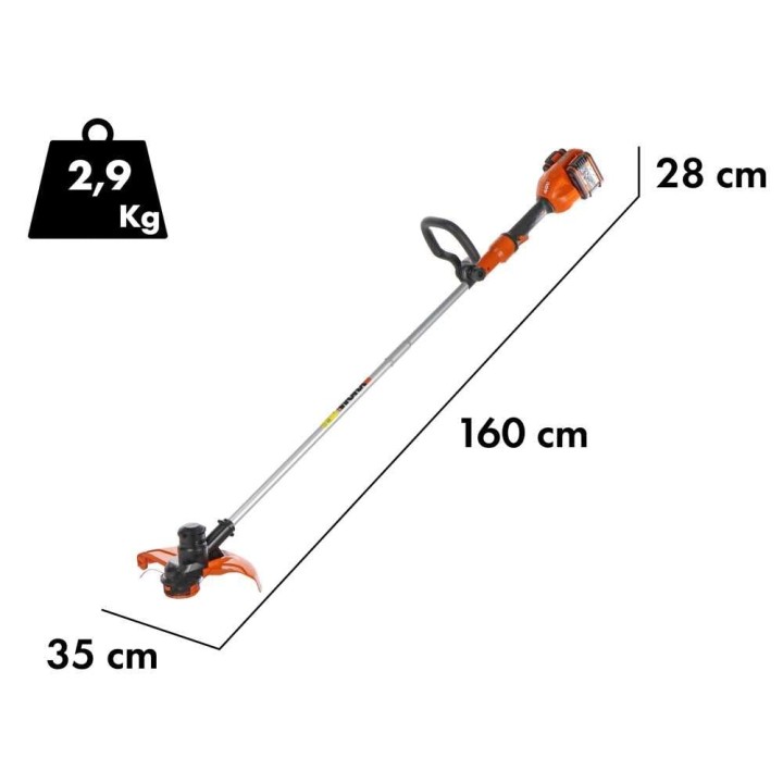 Worx WG183E akkukäyttöinen ruohoraivuri, 40 V, 2 × 2 Ah