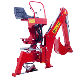 RES10 traktorikaivuri 180 kääntö 25 cm kauha 18 30 HP