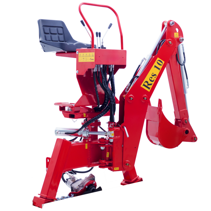 RES10 traktorikaivuri 180 kääntö 25 cm kauha 18 30 HP