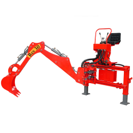 RES30 retrokaivuri traktoriin hydraulinen sivusiirto 35 cm kauha