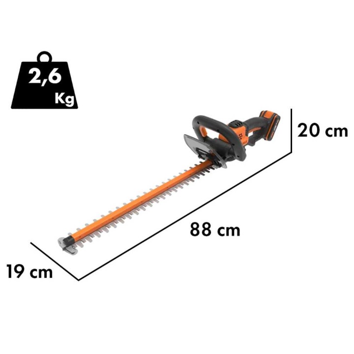 Worx WG264E akkukäyttöinen pensasleikkuri, 20 V, 56 cm, 2 Ah