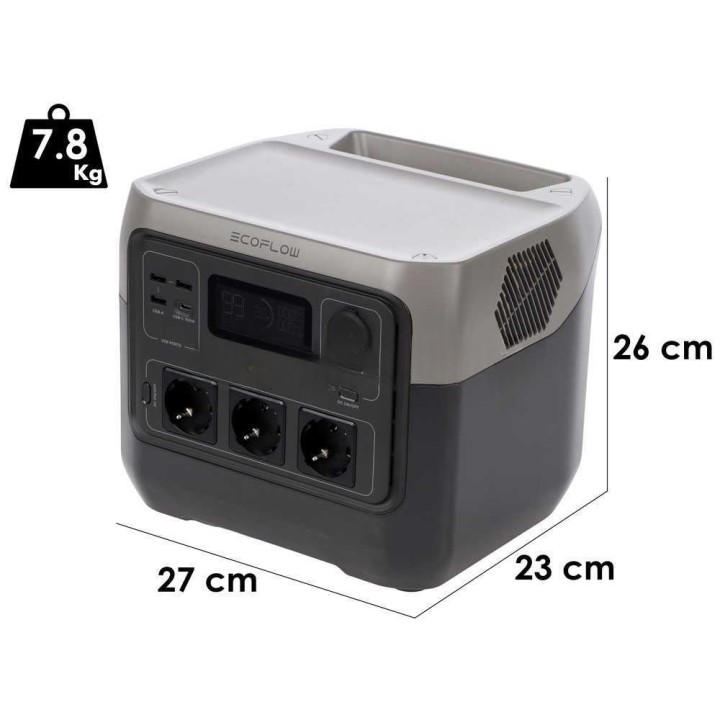 EcoFlow River 2 Pro kannettava virtalähde, 768 Wh, 800 W