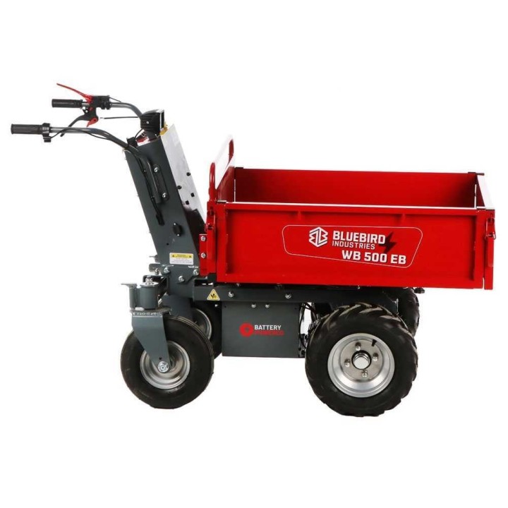 Blue Bird WB 500EB akkukäyttöinen kuljetuskärry, 48 V, 32 Ah, 500 kg