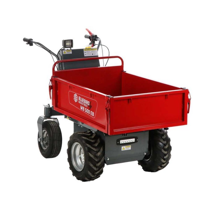 Blue Bird WB 500EB akkukäyttöinen kuljetuskärry, 48 V, 32 Ah, 500 kg