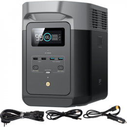 EcoFlow Delta 2 kannettava virtalähde 1 024 Wh 1 800 W 2 400 W LCD näyttö