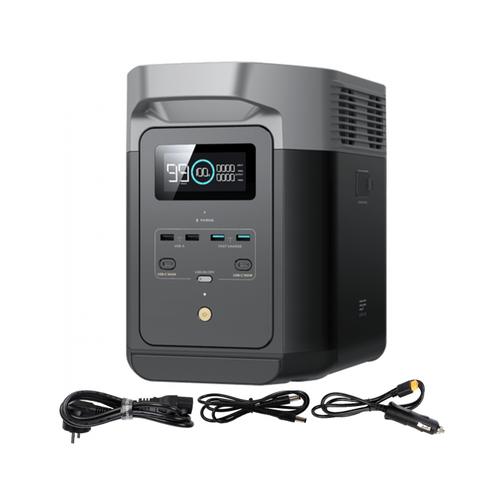EcoFlow Delta 2 kannettava virtalähde 1 024 Wh 1 800 W 2 400 W LCD näyttö