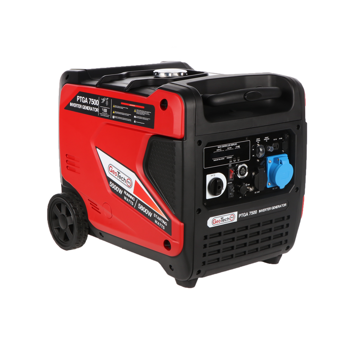 GeoTech Pro PTGA 7500 invertterigeneraattori 5 8 kW 230 V sähkökäynnistys