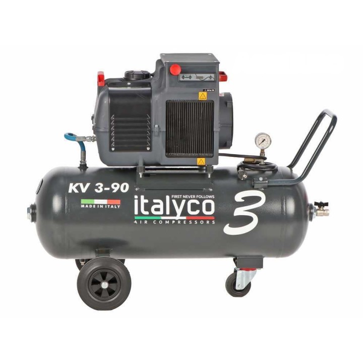 Italyco KV 3/90 ruuvikompressori, 3 HP, 90 l, 10 bar