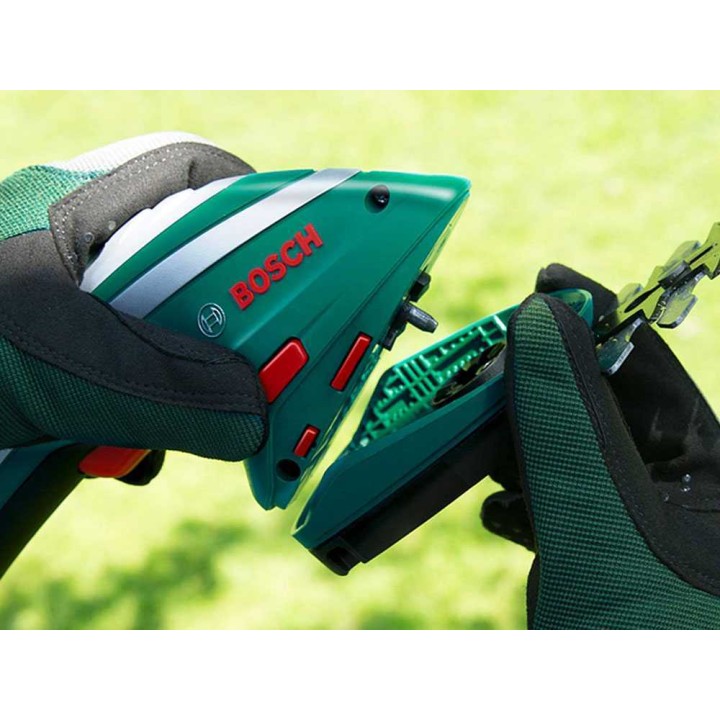 Bosch ISIO3 akkuruohosakset, 3,6 V, 1,5 Ah, jatkovarsi