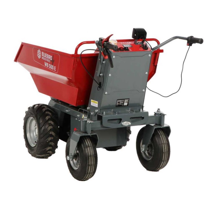 Blue Bird WB 500E akkukäyttöinen dumper-kottikärry, 48 V, 500 kg