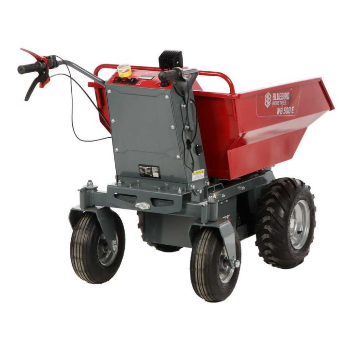 Blue Bird WB 500E akkukäyttöinen dumper-kottikärry, 48 V, 500 kg