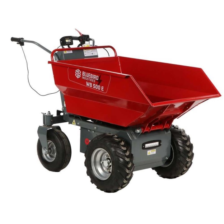 Blue Bird WB 500E akkukäyttöinen dumper-kottikärry, 48 V, 500 kg