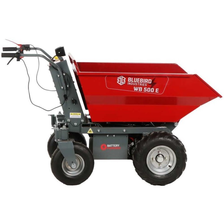 Blue Bird WB 500E akkukäyttöinen dumper-kottikärry, 48 V, 500 kg