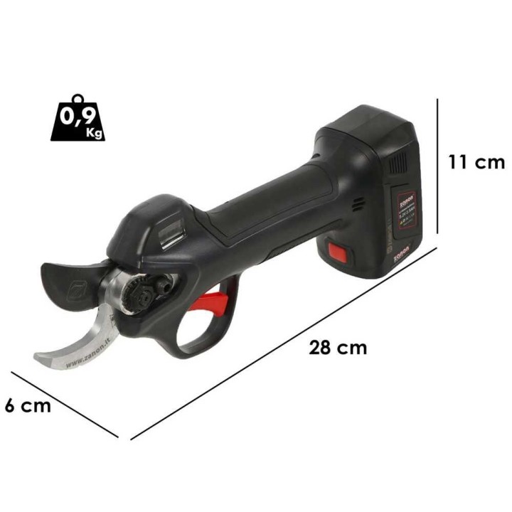 Zanon ZM 22 sähköoksasakset, 7,2 V, 2,5 Ah, leikkuuhalkaisija 22 mm
