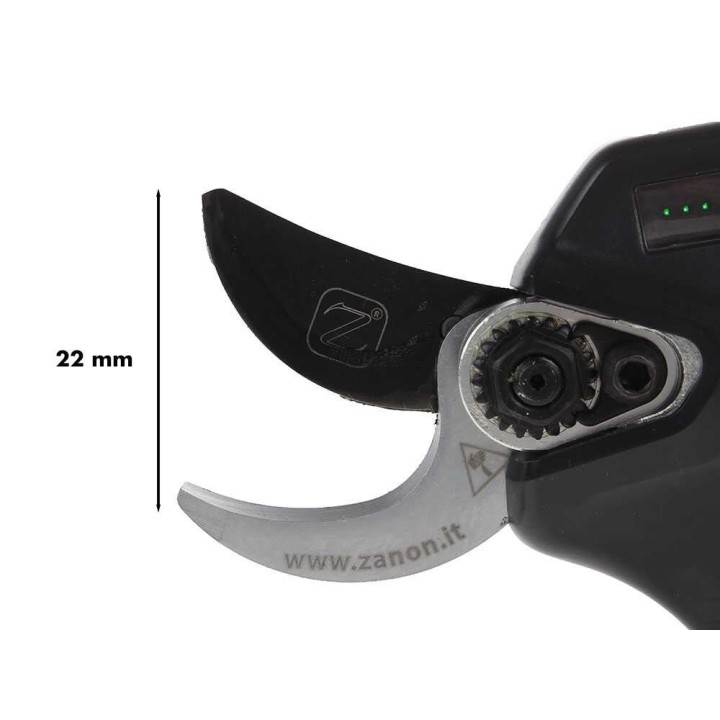 Zanon ZM 22 sähköoksasakset, 7,2 V, 2,5 Ah, leikkuuhalkaisija 22 mm