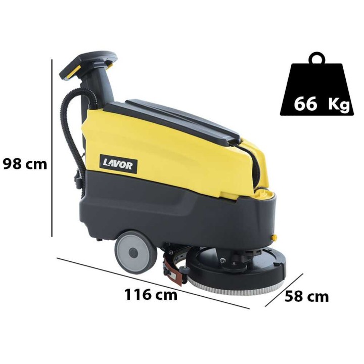 Lavor L4 45E sähköinen lattianpesukone, 45 cm, 230 V, 1 600 m²/h