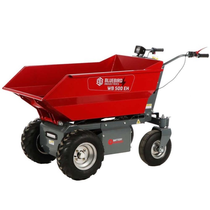Blue Bird WB 500EH akkukäyttöinen dumper-kottikärry, 1 000 W, 500 kg