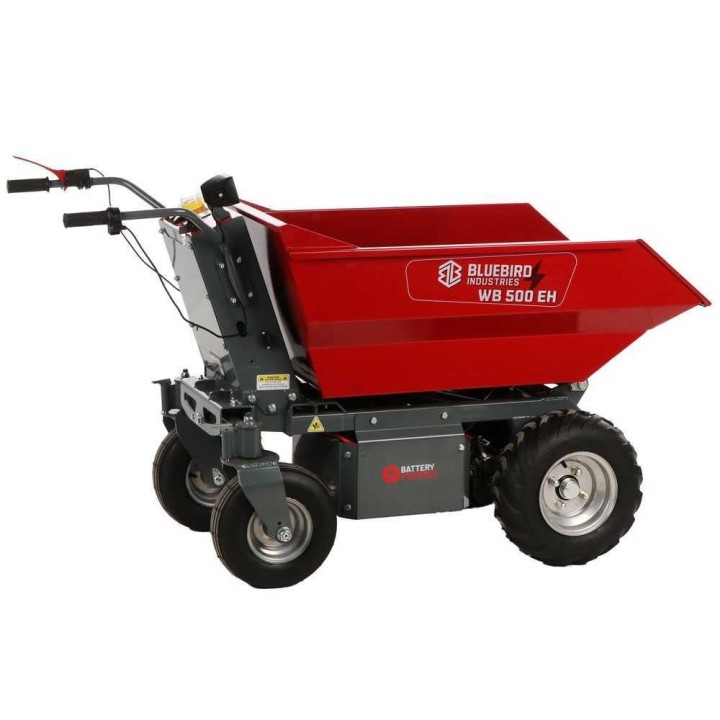 Blue Bird WB 500EH akkukäyttöinen dumper-kottikärry, 1 000 W, 500 kg