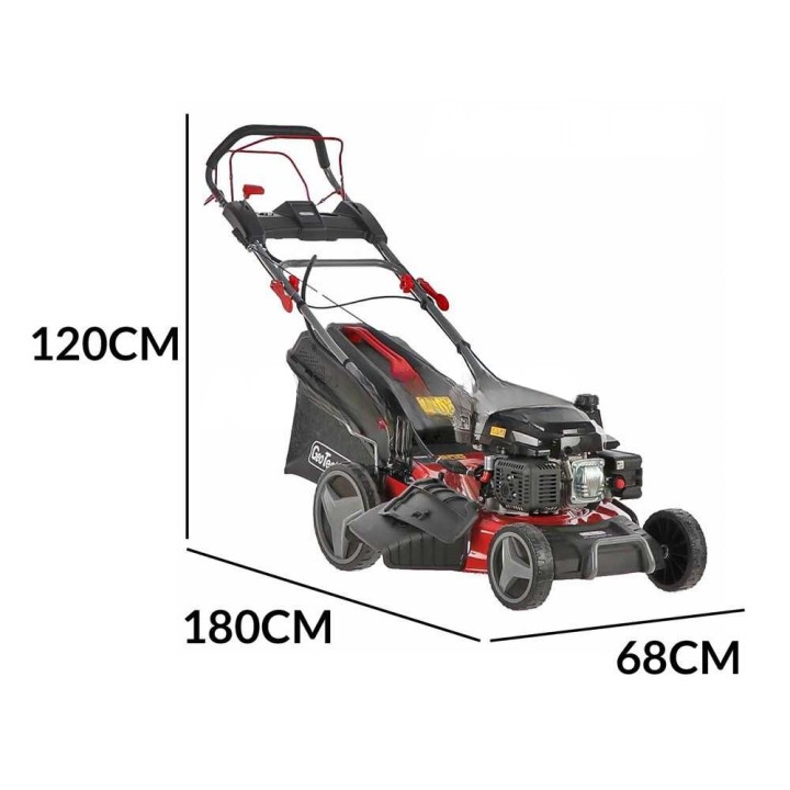 GeoTech PRO S51-200 BMSGW ES 4-in-1-ruohonleikkuri, 196 cm³, sähkökäynnistys