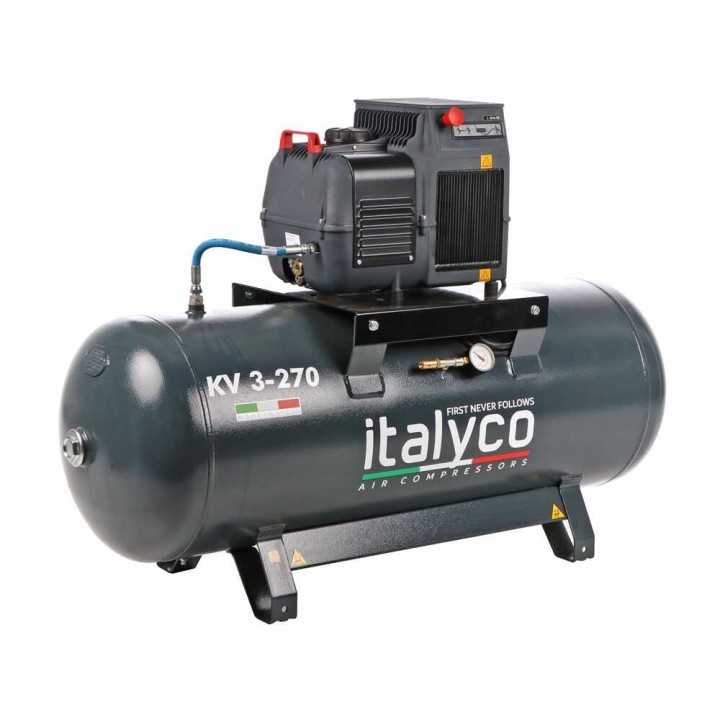 Italyco KV 3/270 ruuvikompressori, 270 l, 10 bar, 230 V