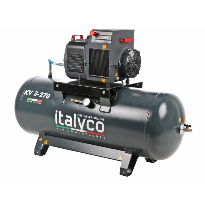 Italyco KV 3/270 ruuvikompressori, 270 l, 10 bar, 230 V