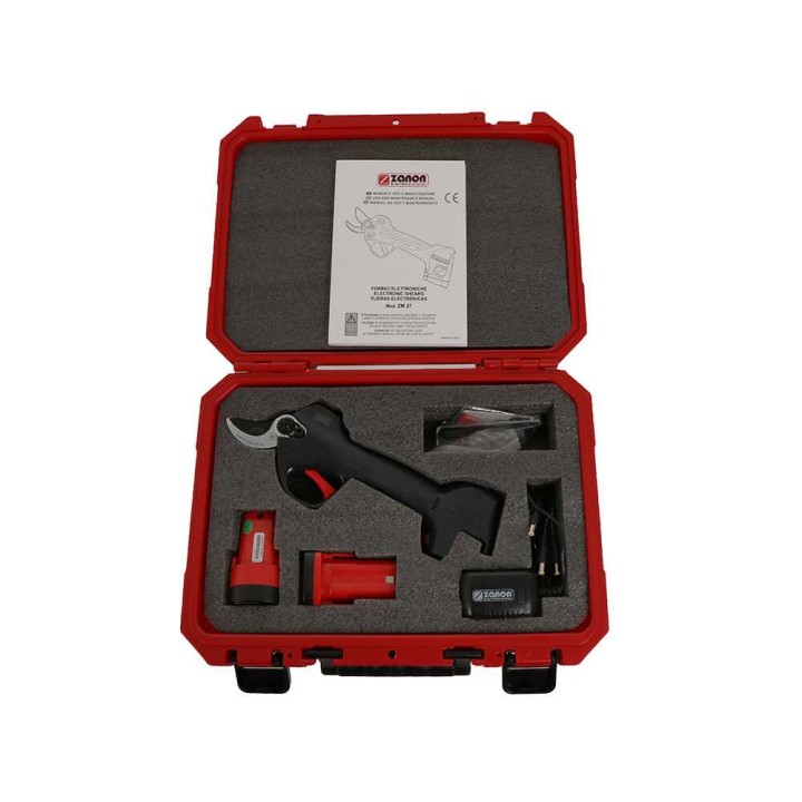 Zanon ZM 27 sähköiset oksasakset, 2 × 14,4 V 2,5 Ah, 27 mm