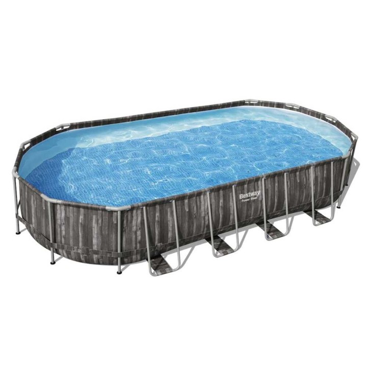 Bestway Power Steel 561ES uima-allas, soikea, 732 × 366 × 122 cm
