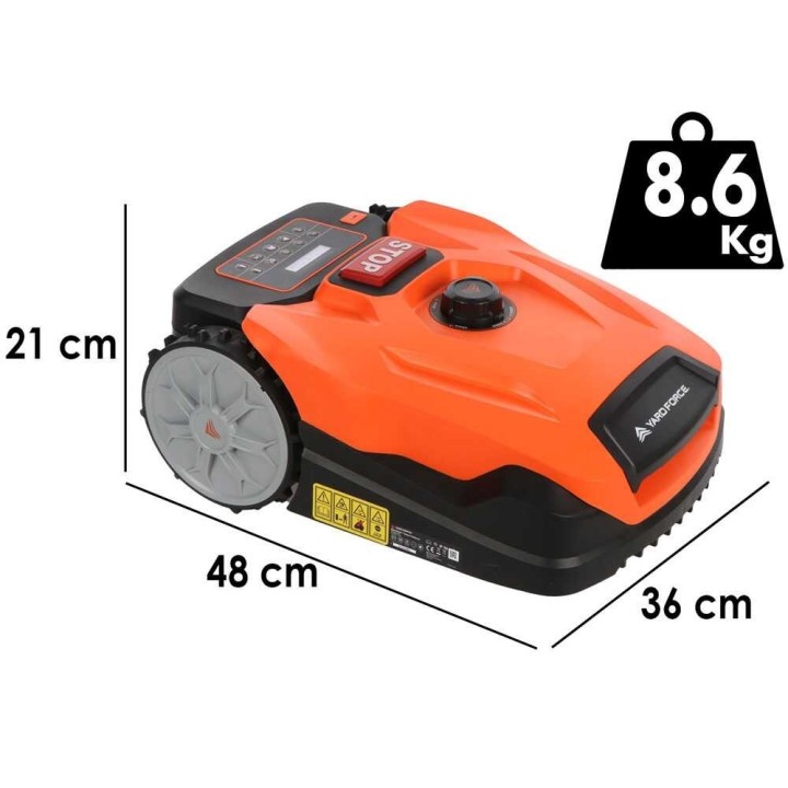 Yard Force XPower 800 robottiruohonleikkuri, 20 V, 800 m², Bluetooth