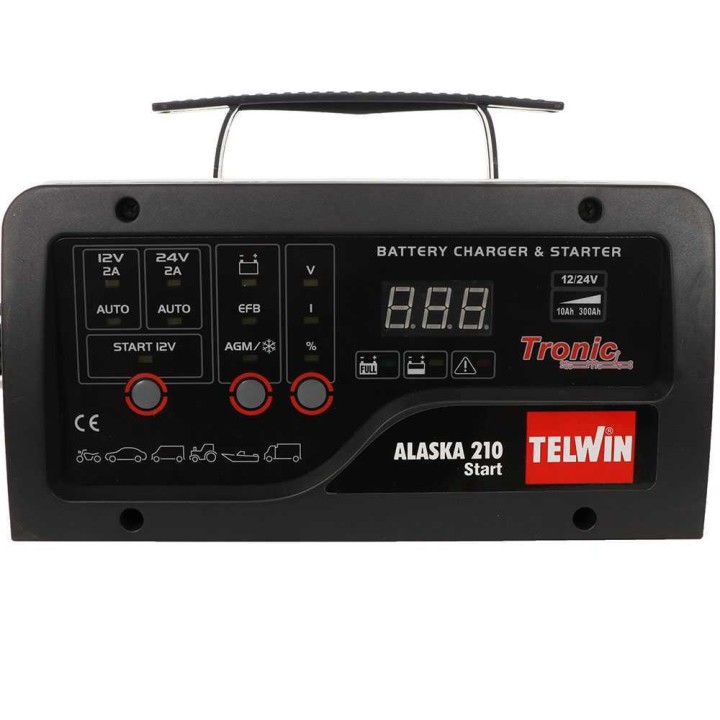 Telwin Alaska 210 Start akkulaturi ja käynnistin, 12/24 V, 150 A