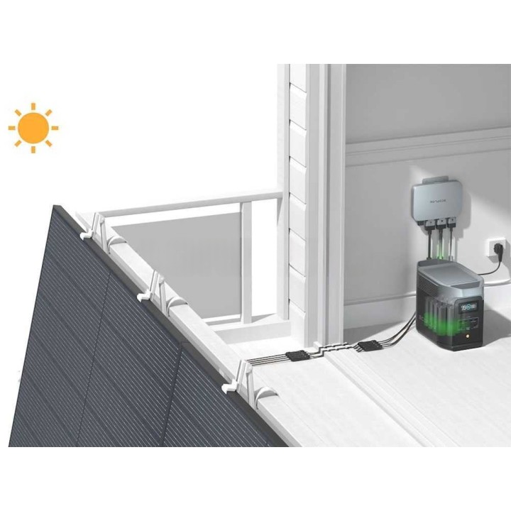 EcoFlow PowerStream 800W mikroinvertteri aurinkosähköön, IP67, Wi-Fi ja Bluetooth