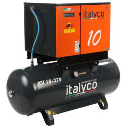 Italyco KV 10 270 ruuvikompressori 10 HP 270 l 10 bar 400 V