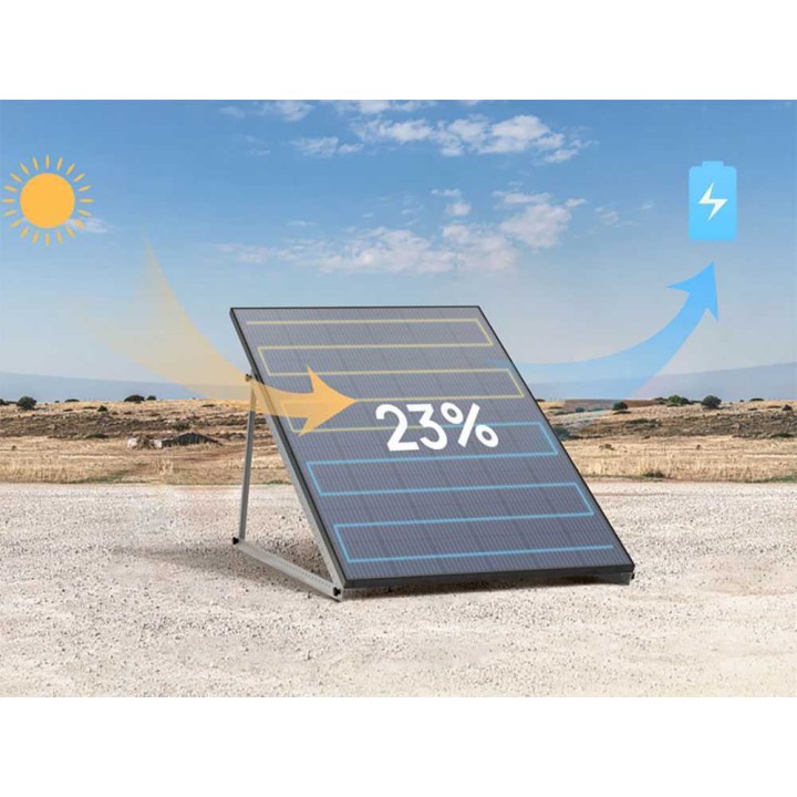 EcoFlow jäykkä aurinkopaneeli 2 × 100 W, 23 %, IP68