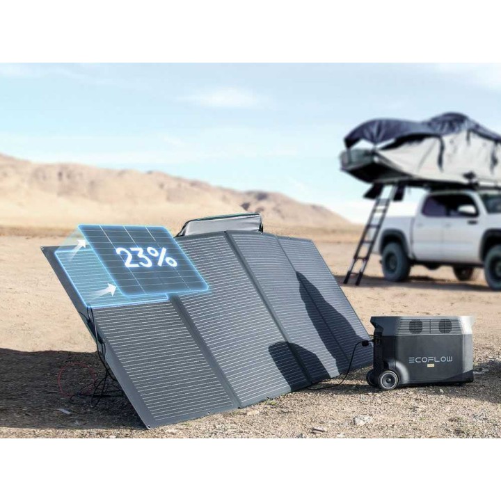 EcoFlow 400 W kannettava aurinkopaneeli, 22,6 %, IP68