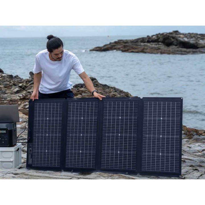 EcoFlow 220 W bifakiaalinen kannettava aurinkopaneeli, IP68