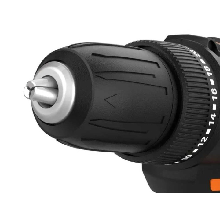 Worx WX100.9 akkuporakone-ruuvinväännin, 20 V, ilman akkua ja laturia
