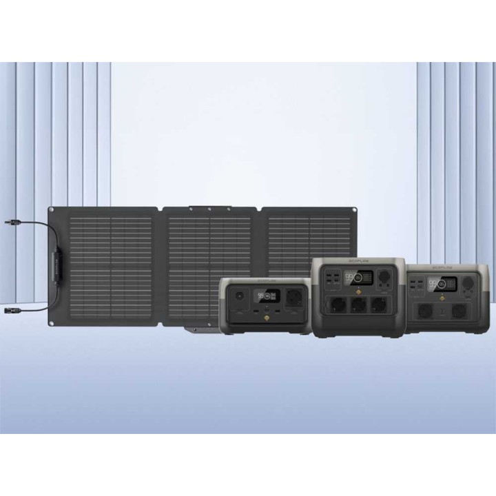 EcoFlow 110 W kannettava aurinkopaneeli, taitettava, IP68, 22–23 % hyötysuhde