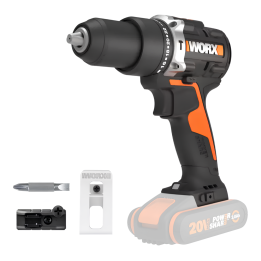 Worx Nitro WX352 9 porakone ruuvinväännin 20 V 60 Nm ilman akkua ja laturia