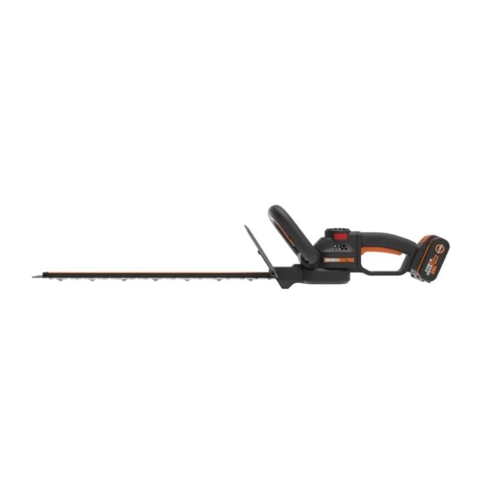 Worx Nitro WG263E akkukäyttöinen pensasleikkuri, 20 V, 4 Ah, terä 57 cm