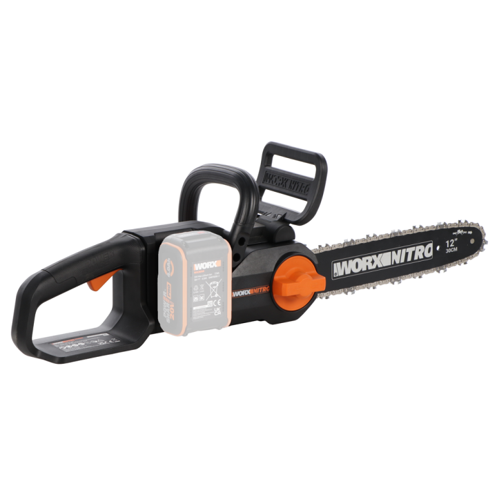 Worx Nitro WG350E 9 akkumoottorisaha 20 V 30 cm ilman akkua ja laturia