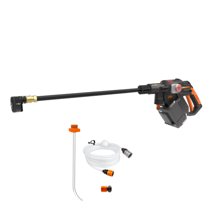Worx Nitro HydroShot WG633E 9 akkukäyttöinen painepesuri 20 V ilman akkua ja laturia