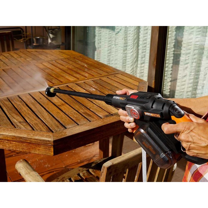 Worx Nitro HydroShot WG633E.9 akkukäyttöinen painepesuri, 20 V, ilman akkua ja laturia
