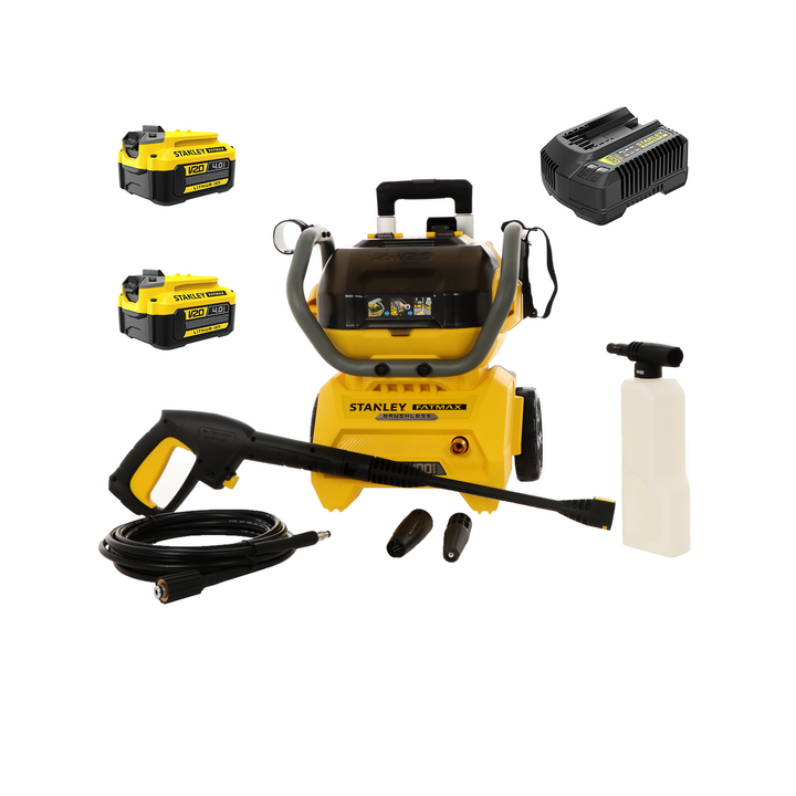 Stanley SFMCPW1500B XJ akkukäyttöinen painepesuri 100 bar 2 18 V 4 Ah