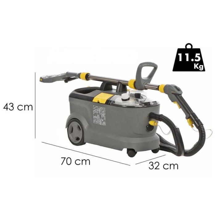 Karcher Puzzi 10/2 Adv tekstiilipintojen ruiskutus- ja imupuhdistin, 1 250 W
