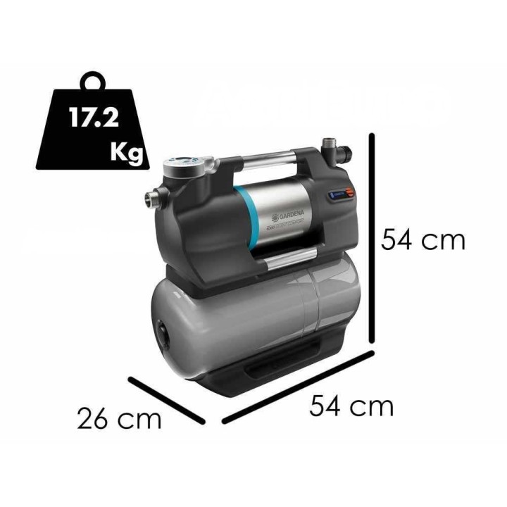 Gardena 5600 SilentComfort painevesipumppu, 900 W, 5 600 l/h, Bluetooth
